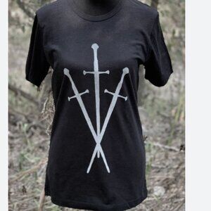 SOVRIN Three of Swords Unisex tee Medium Black